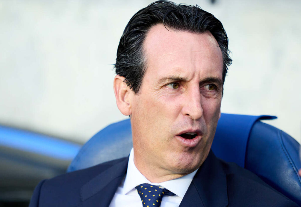 Aston Villa manager Unai Emery