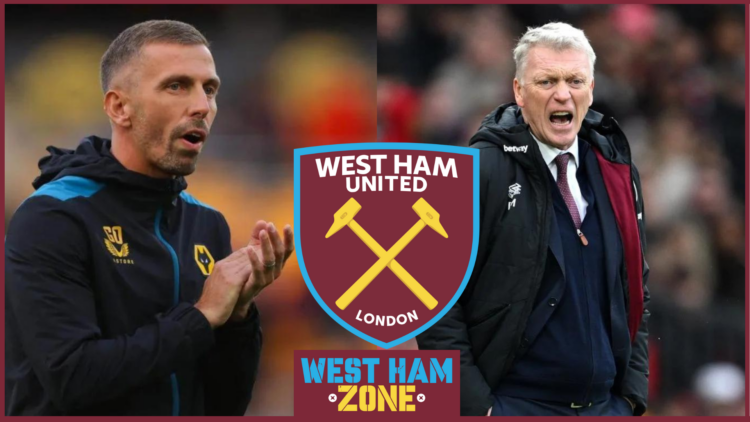 West Ham manager David Moyes and Wolves boss Gary O'Neil