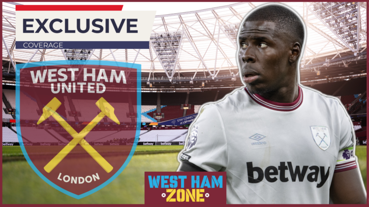 West Ham United defender Kurt Zouma.