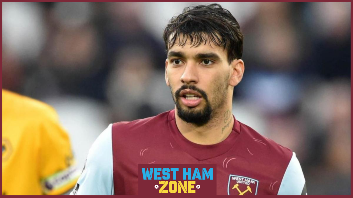 West Ham attacker Lucas Paqueta