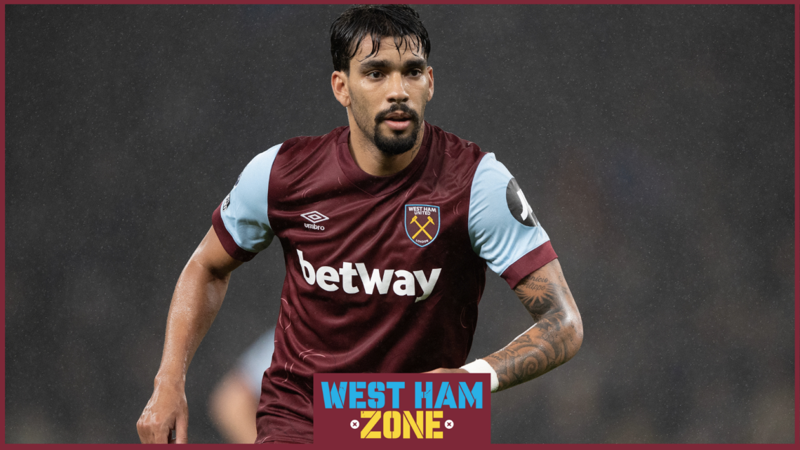 West Ham United midfielder Lucas Paqueta.
