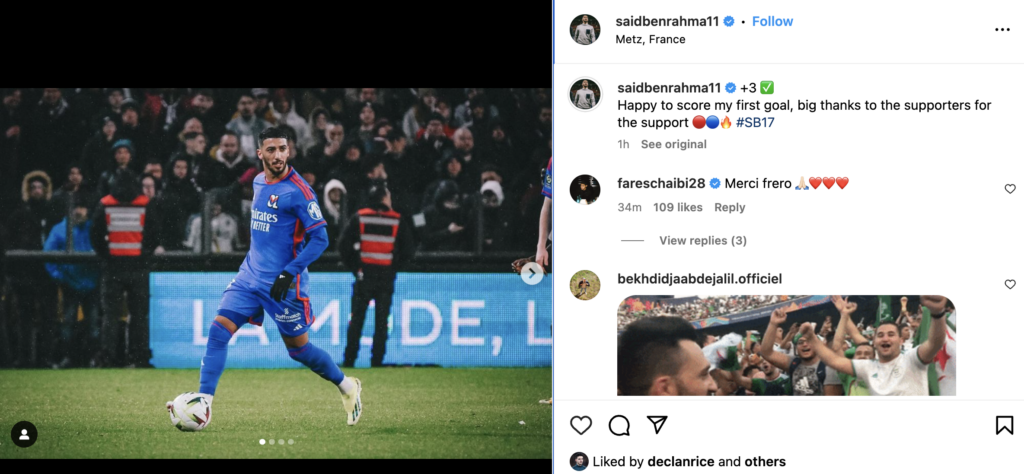 West Ham loanee Said Benrahma