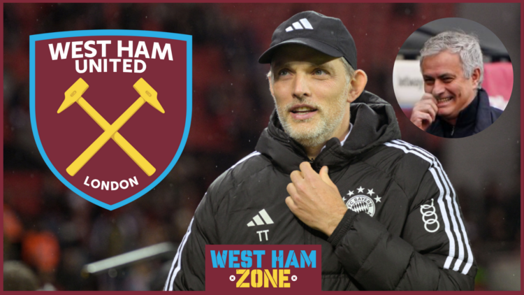 Thomas Tuchel, Jose Mourinho and West Ham badge