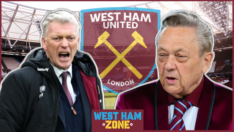 West Ham United owner David Sullivan and David Moyes
