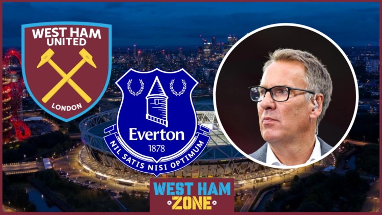 West Ham badge, Everton badge, Paul Merson
