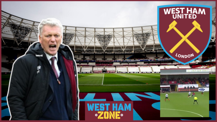 David Moyes and Keenan Appiah-Forson at West Ham