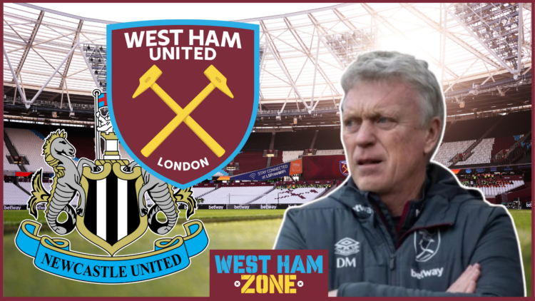 David Moyes in West Ham v Newcastle United
