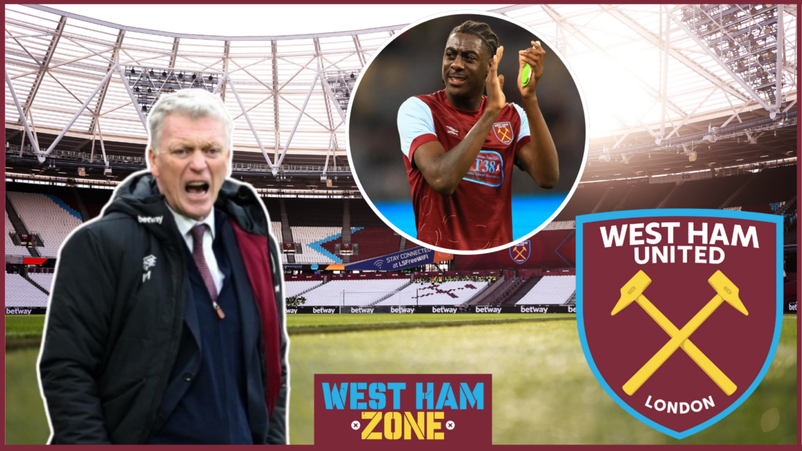 Divin Mubama and David Moyes at West Ham