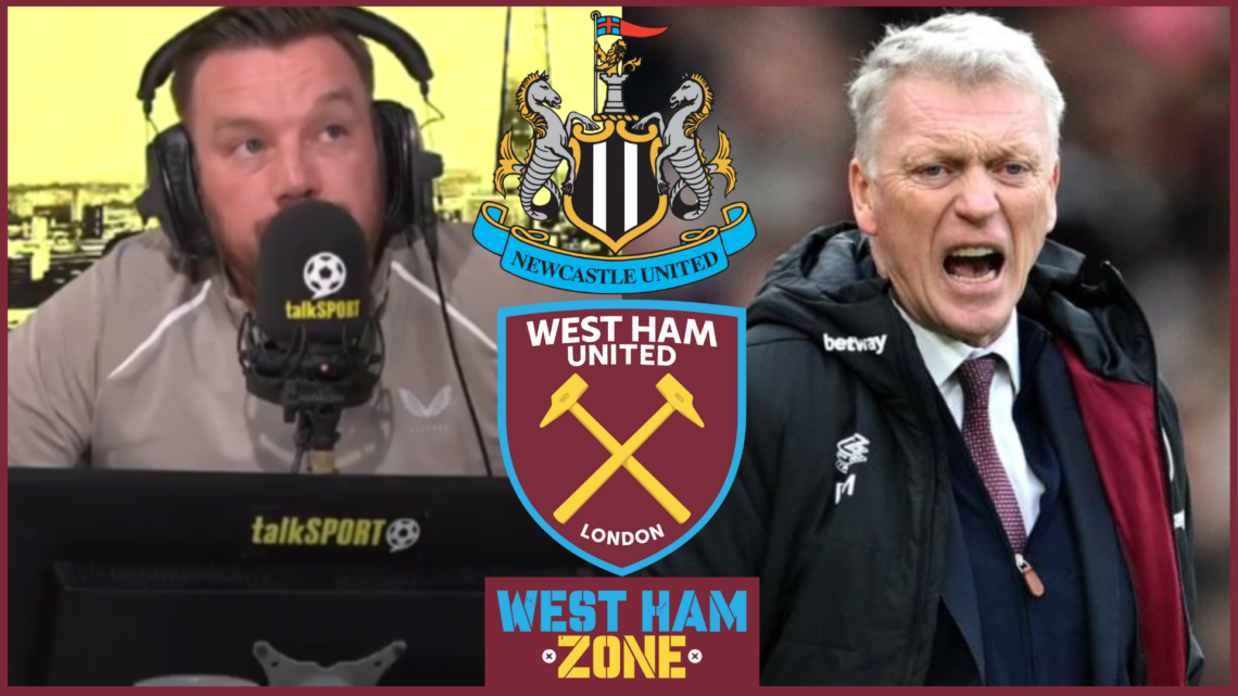 Newcastle United and West Ham United badges