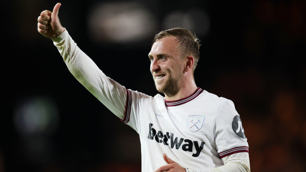 West Ham winger Jarrod Bowen