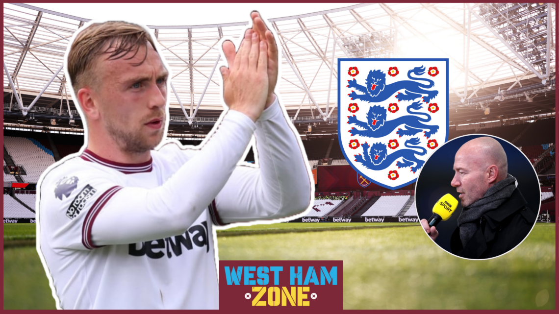 West Ham Jarrod Bowen England Alan Shearer London Stadium
