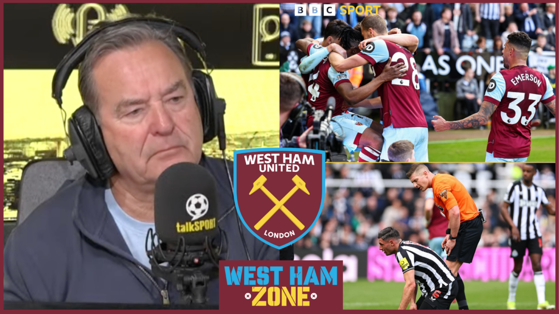 Jeff Stelling West Ham United Newcastle