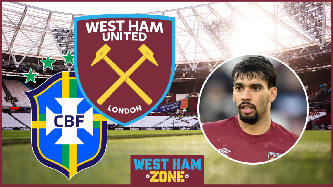 Lucas Paqueta for West Ham and Brazil