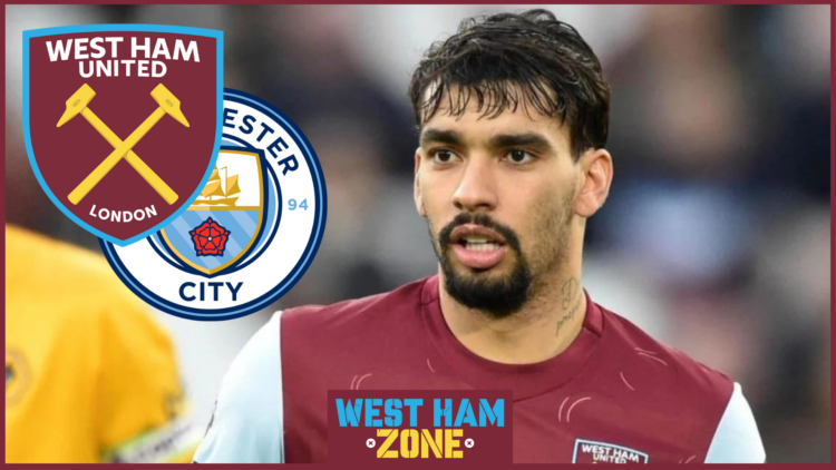 Lucas Paqueta West Ham Manchester City