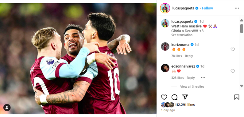 Lucas Paqueta, Kurt Zouma and Edson Alvarez at West Ham