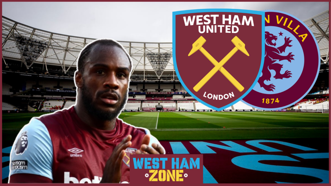 Michail Antonio in West Ham v Aston Villa