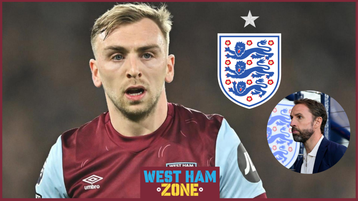 West Ham striker Jarrod Bowen and England boss Gareth Southgate