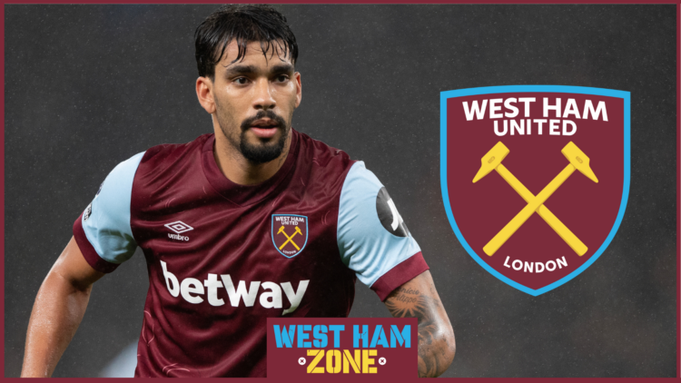 West Ham United midfielder Lucas Paqueta.