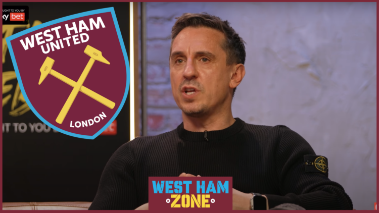 Gary Neville, West Ham United crest