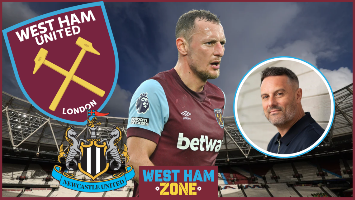Vladimir Coufal, Newcastle and West Ham logo, Darren Fletcher.