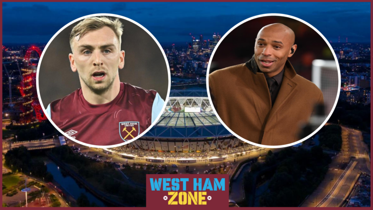 Jarrod Bowen, Thierry Henry, West Ham London Stadium