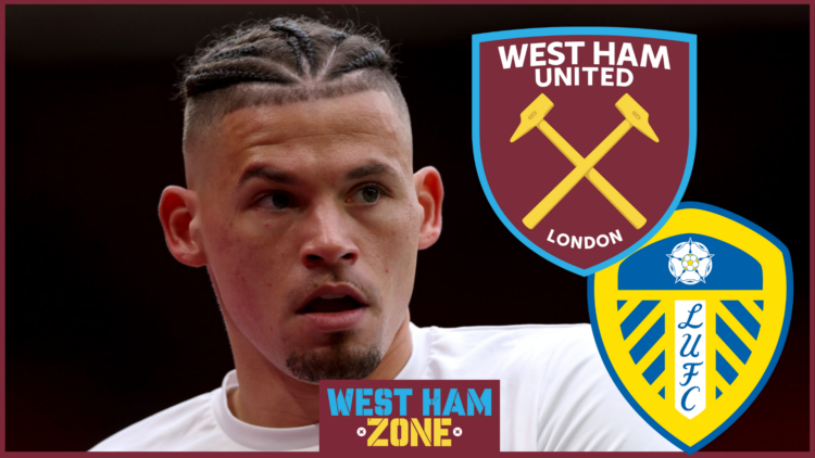 Kalvin Phillips, West Ham and Leeds United badges