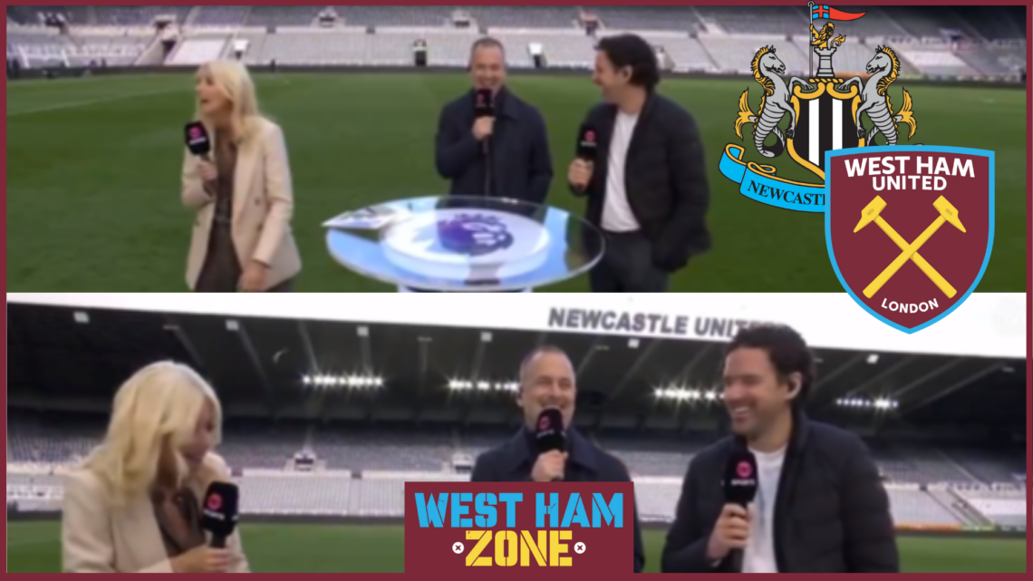 Newcastle United and West Ham United badges
