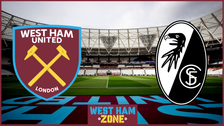West Ham and Freiburg badges