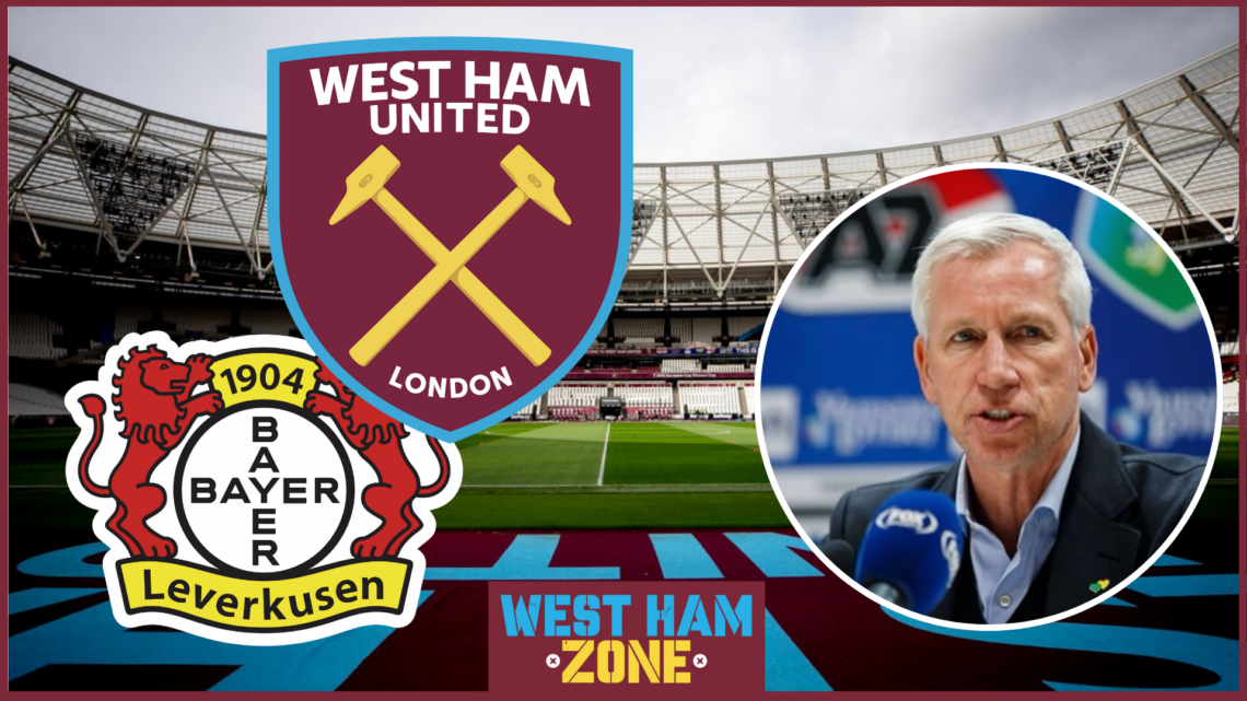 Alan Pardew on West Ham v Bayer Leverkusen
