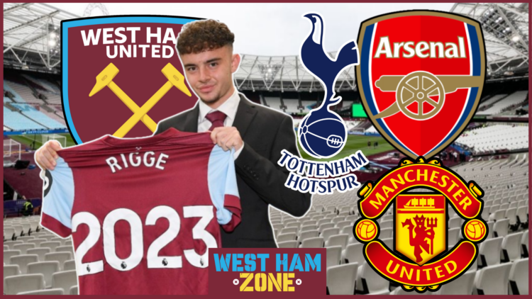 Dan Rigge West Ham United Tottenham Arsenal Manchester United