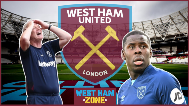 David Moyes and Kurt Zouma at West Ham