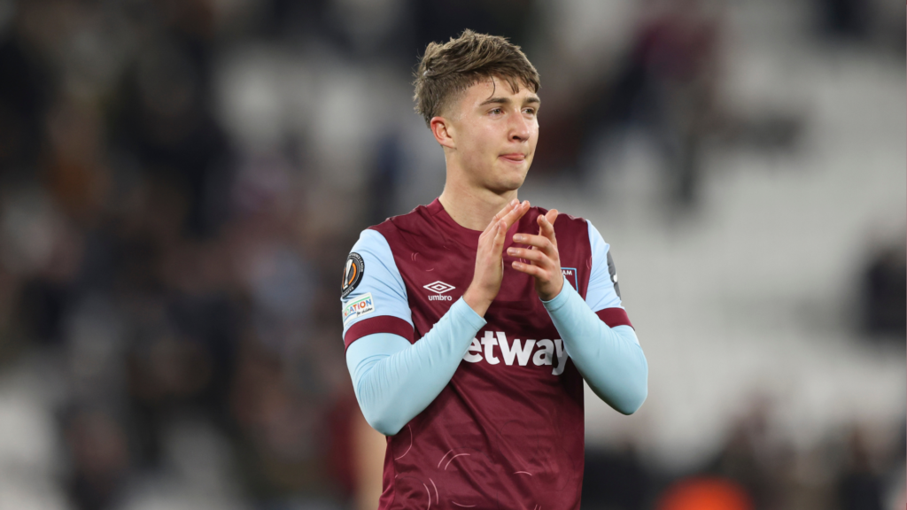 West Ham midfielder George Earthy