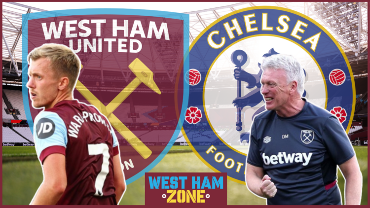 James Ward-Prowse, David Moyes, West Ham badge, Chelsea badge, London Stadium