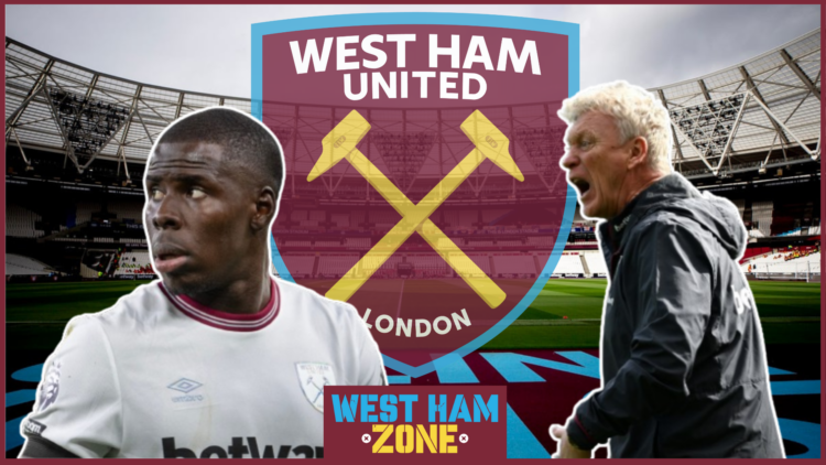 Kurt Zouma and David Moyes at West Ham