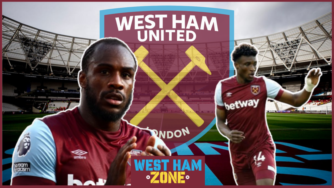 Michail Antonio and Mohammed Kudus at West Ham