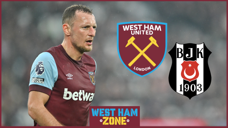 Vladimir Coufal West Ham United Besiktas
