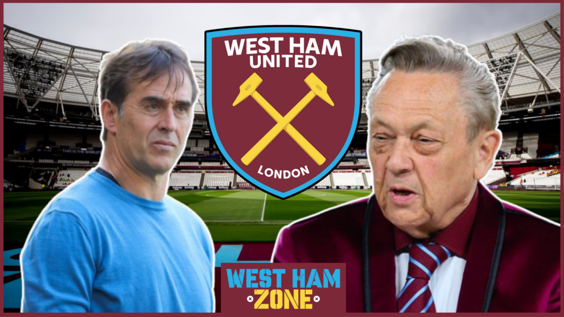 West Ham Julen Lopetegui David Sullivan