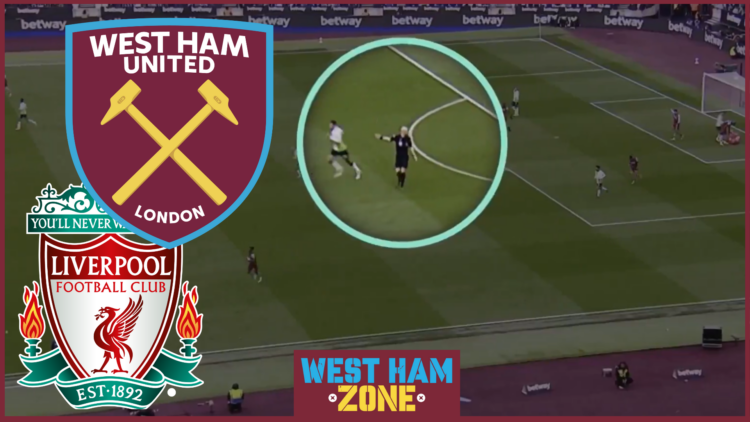 Keith Hackett, West Ham badge, Liverpool badge, TNT Sport