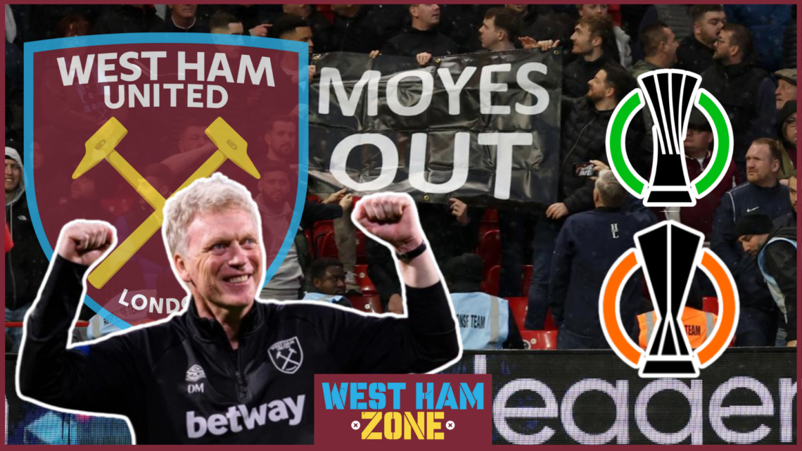 West Ham Moyes Conference Europa League