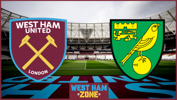 West Ham and Norwich City at the London Stadium