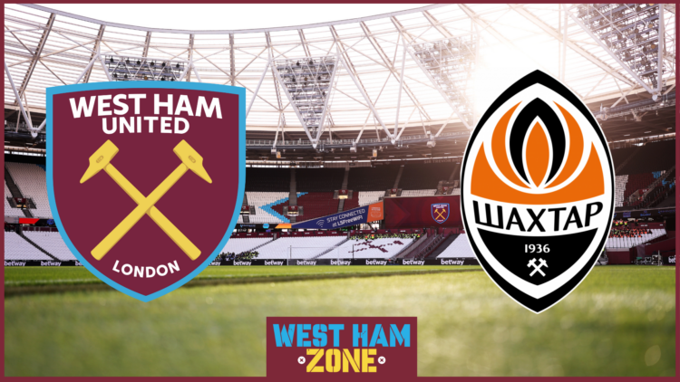 West Ham and Shakhtar Donetsk at London Stadium