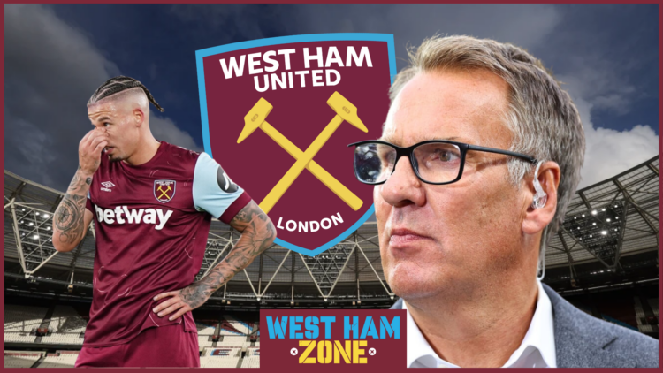 Paul Merson, Kalvin Phillips, West Ham crest