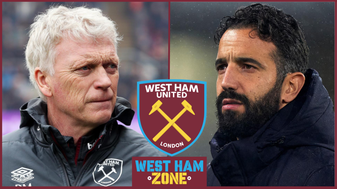 David Moyes, Ruben Amorim, West Ham United badge