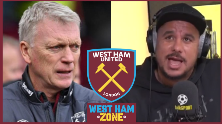 David Moyes, Gabby Agbonlahor and West Ham United badge