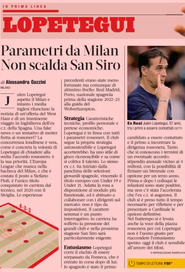 Gazzetta dello Sport, page 6, 25 April