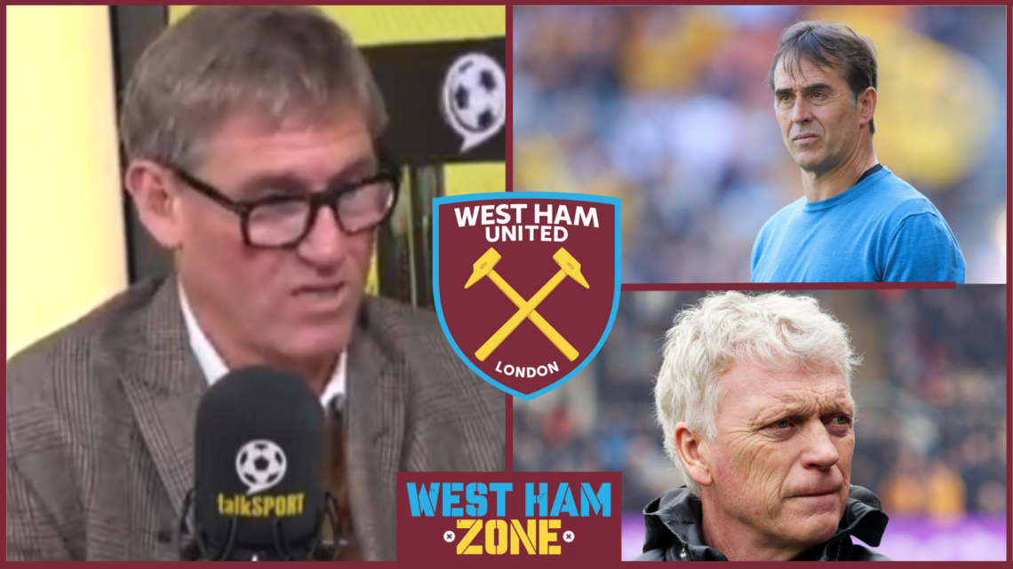Simon Jordan, David Moyes, Julen Lopetegui, West Ham United badge