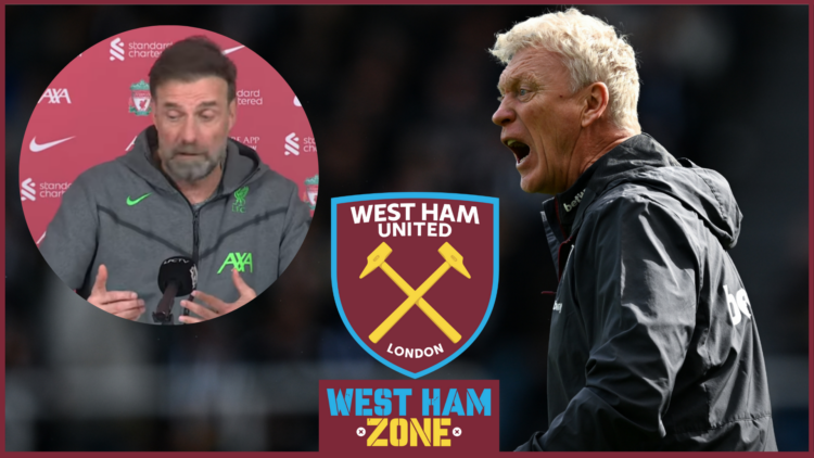 Jurgen Klopp, David Moyes, West Ham badge