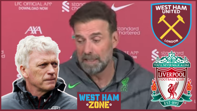 David Moyes, Jurgen Klopp, West Ham badge, Liverpool badge