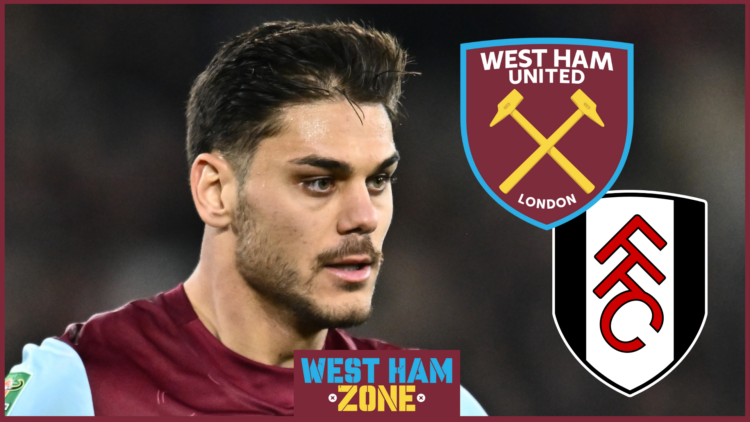 Konstantinos Mavropanos, Fulham badge, West Ham badge