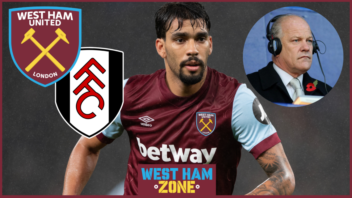 Lucas Paqueta, Fulham badge, West Ham badge